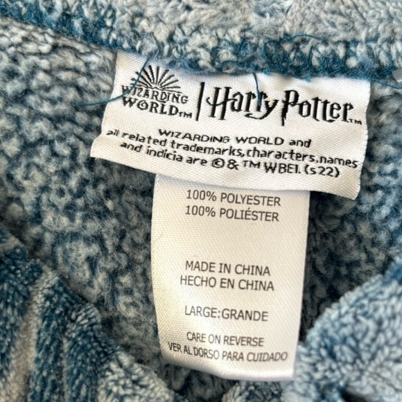 Harry Potter Wizarding World Blue 2 Piece Jogger Lounge Set Large Cozy Pajamas - Picture 8 of 8